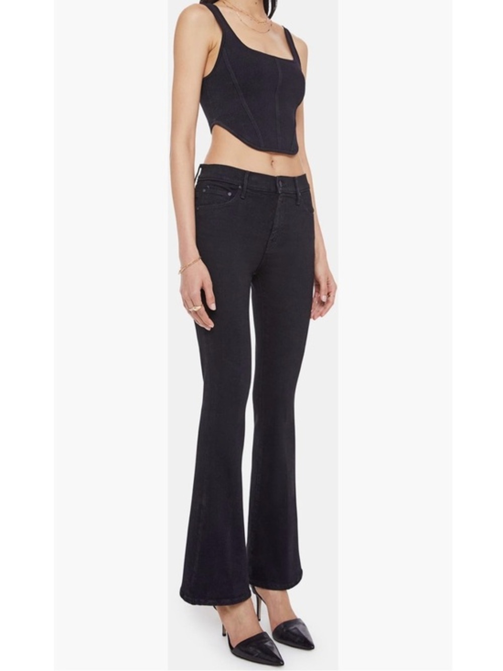 Mother The Weekend Flare Jeans in Nighty Night Size 28
